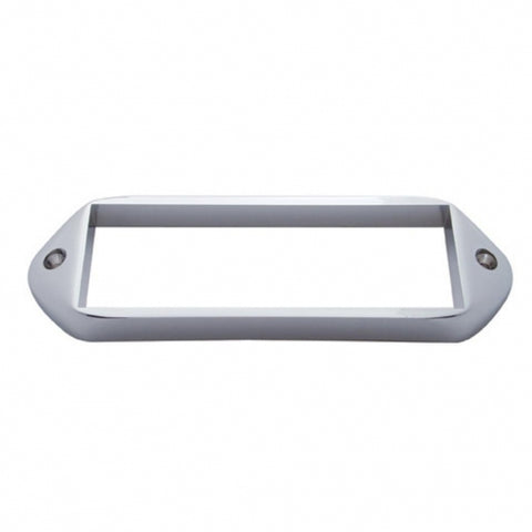 Chrome Plastic Bezel For 5-7/8” X 2” Rectangular Light