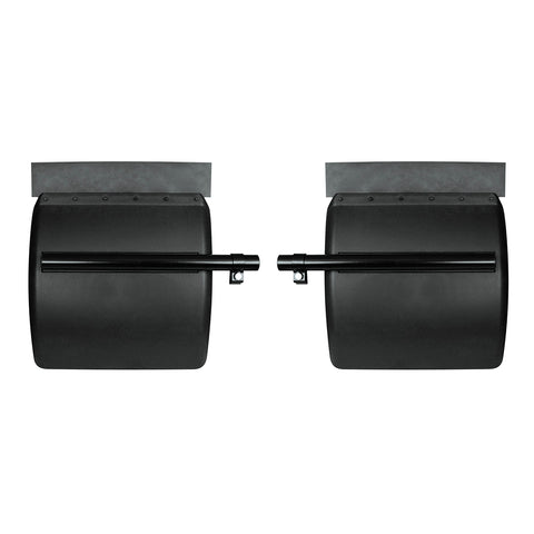 24" X 24" Black Poly Quarter Fender Set (Pair)