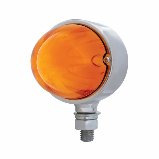 9 LED Dual Function GloLight Single Face Light - Amber LED/Amber Lens