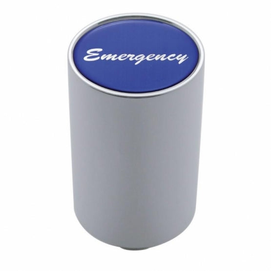 "Emergency" 3" Air Valve Knob - Blue Glossy Sticker