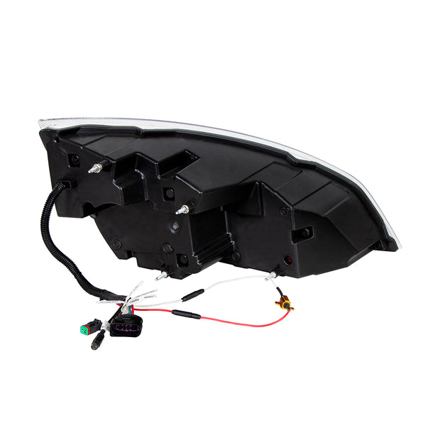 Chrome 10 LED Projector Headlight With LED Sequential Turn & DRL For 2018-2024 Cascadia - Driver