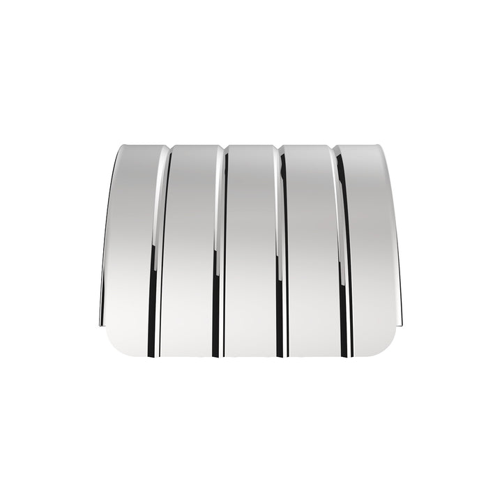 126" 430 Stainless Steel (18ga) Beaded Edge Ribbed Full Fender  54" Spread - SR Series (Pair)