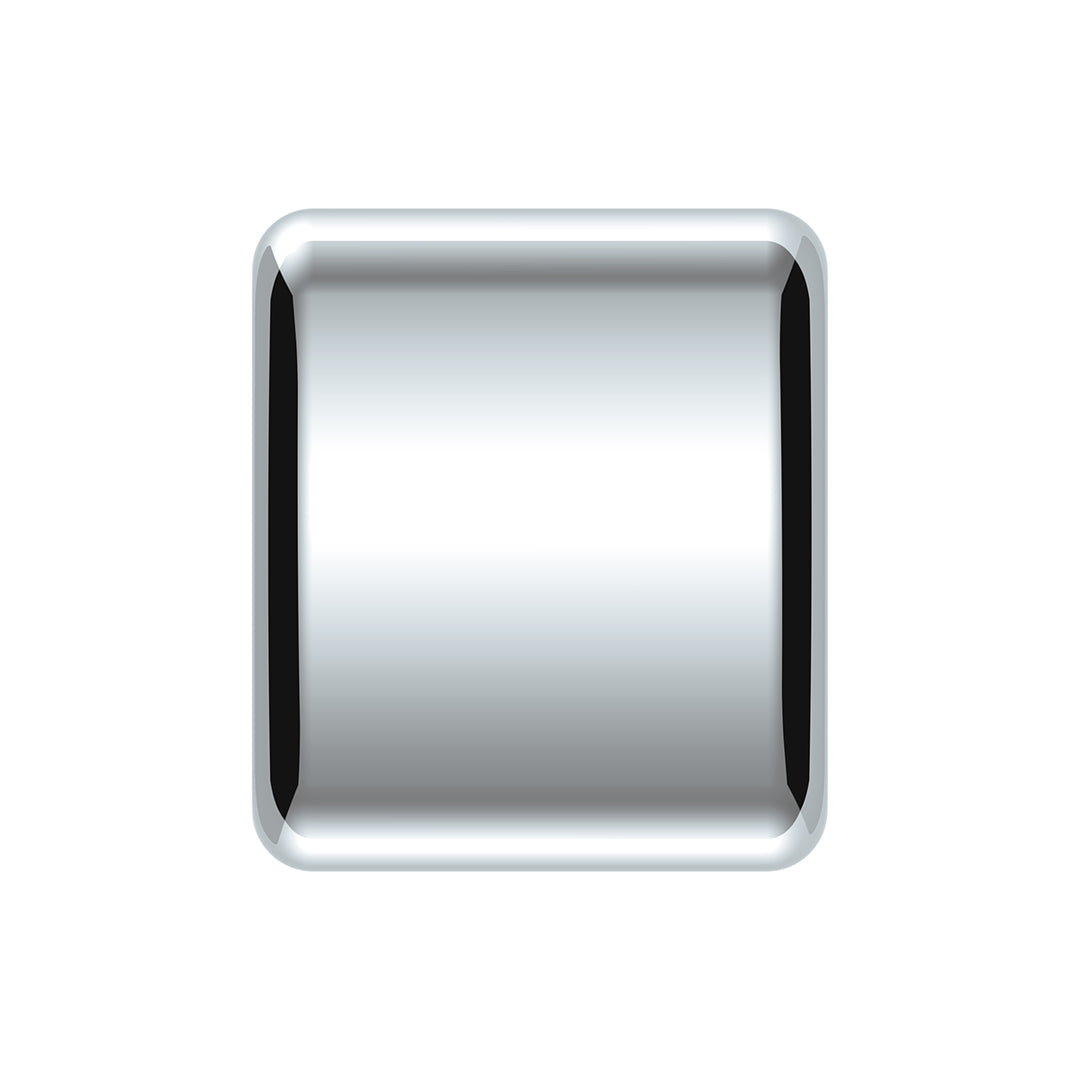 Chrome Plastic A/C &amp; Heater Slider Control Knob For Kenworth/Freightliner - Plain (Card Of 3)