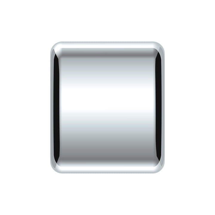 Chrome Plastic A/C &amp; Heater Slider Control Knob For Kenworth/Freightliner - Plain (Card Of 3)