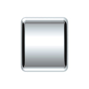 Chrome Plastic A/C & Heater Slider Control Knob For Kenworth/Freightliner - Plain (Card Of 3)