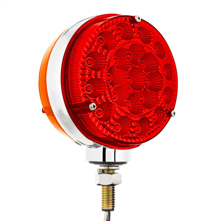 42 LED Reflector Double Face Competition Series Turn Signal Light-Amber &amp; Red LED/Lens