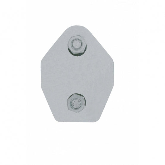 30" 430SS 45-Degree Angled Heavy Duty Mud Flap Hangers-2-1/2" Bolt Pattern (Pair)