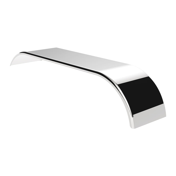 120" 430 Stainless Steel (16ga) Roll  Formed Edge Smooth Full Fender 60" Spread - SS Series (Pair)