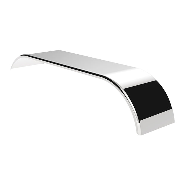120" 430 Stainless Steel (16ga) Roll  Formed Edge Smooth Full Fender 60" Spread - SS Series (Pair)