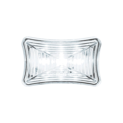 3 LED Rectangular Auxiliary Light-White LED/Clear Lens