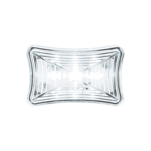 3 LED Rectangular Auxiliary Light-White LED/Clear Lens
