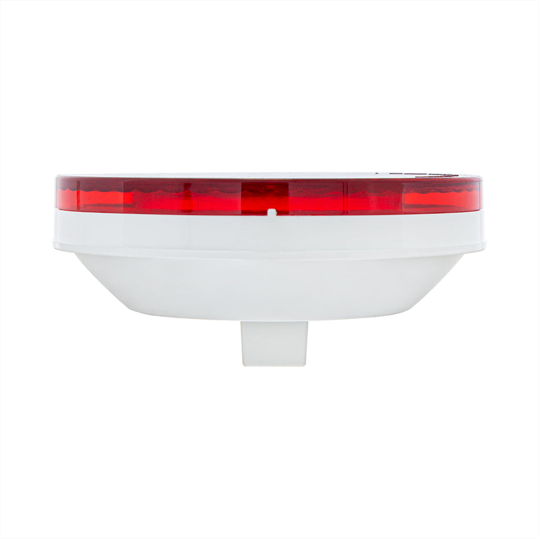 16 LED 4" Round Turbine Light (Stop, Turn &amp; Tail) - Red LED/Red Lens