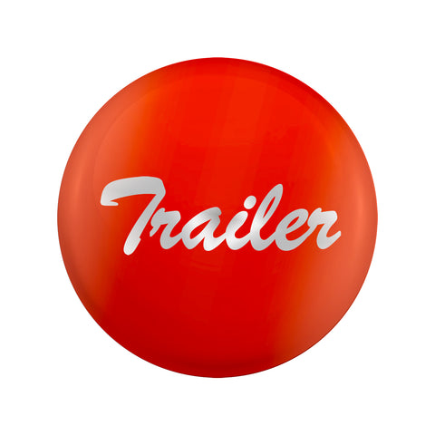 "Trailer" Glossy Air Valve Knob Candy Color Sticker - Cadmium Orange