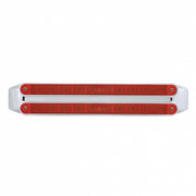 Dual 10 LED 9" Light Bars (Stop, Turn & Tail) - Red LED/Red Lens