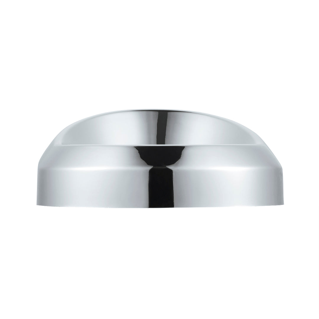 Chrome Plastic Small Gauge Bezel With Visor United Pacific 20551