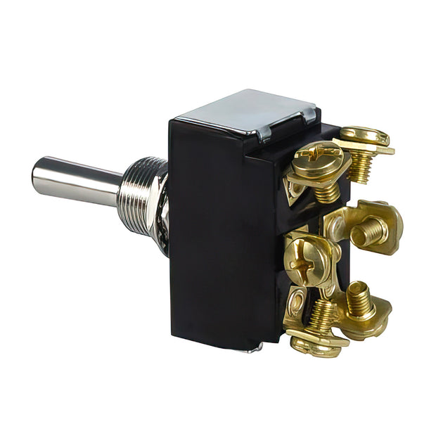 Heavy Duty Toggle w/ 6 Screw Terminals 30 Amp 12V D.P.S.T Mom.On/Off/Mom.On 1 Pc.