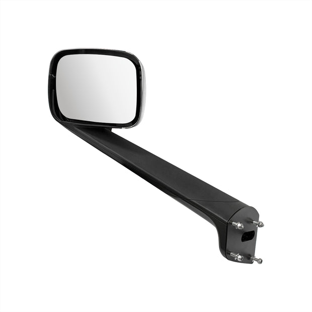 Chrome Hood Mirror Assembly W/ Sequential LED Lights For 2018-2024 Freightliner Cascadia - Driver/Heated
