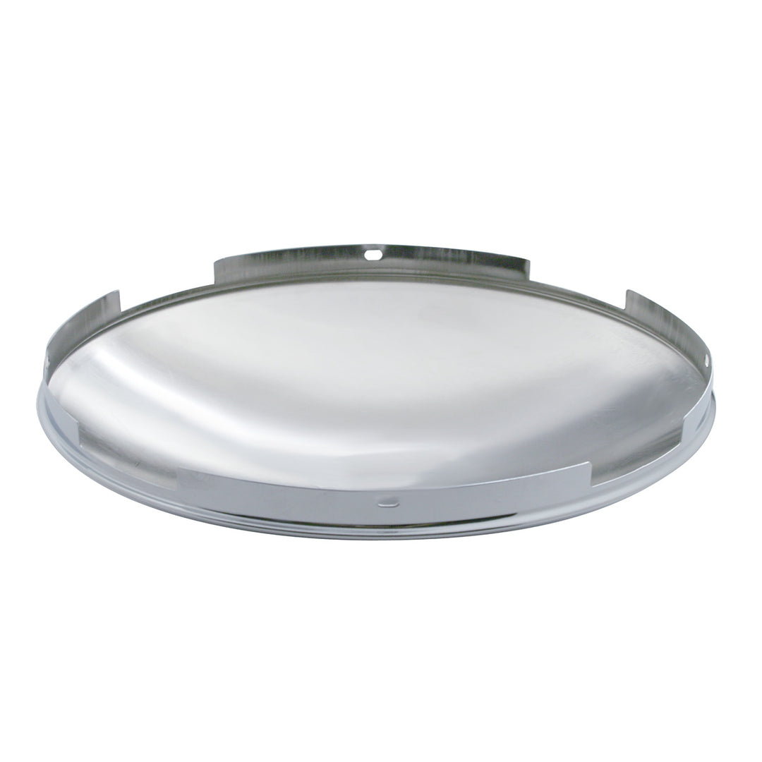 4 Even Notched Chrome Dome Front Hubcap - 7/16" Lip