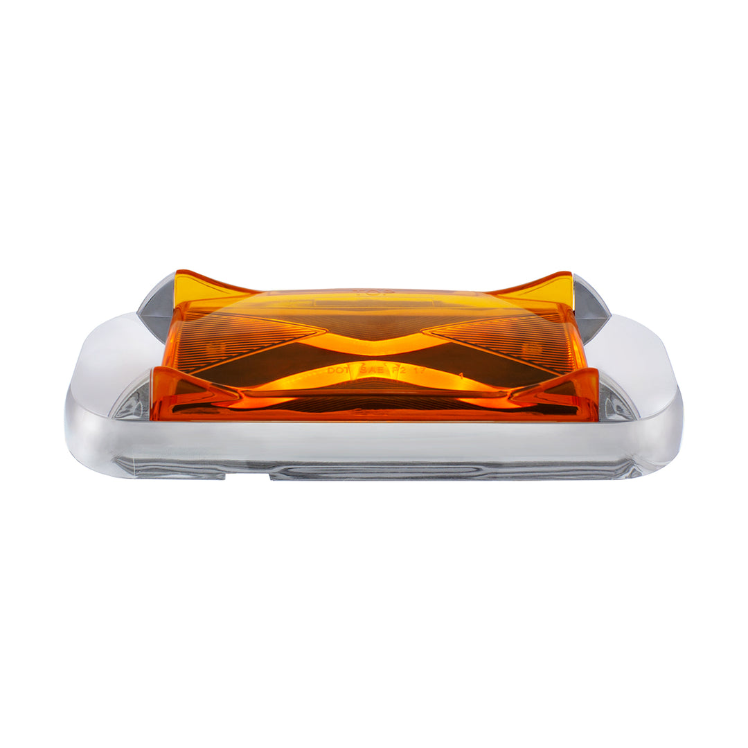 4 LED Saber Rectangular Marker Light With Amber Lens