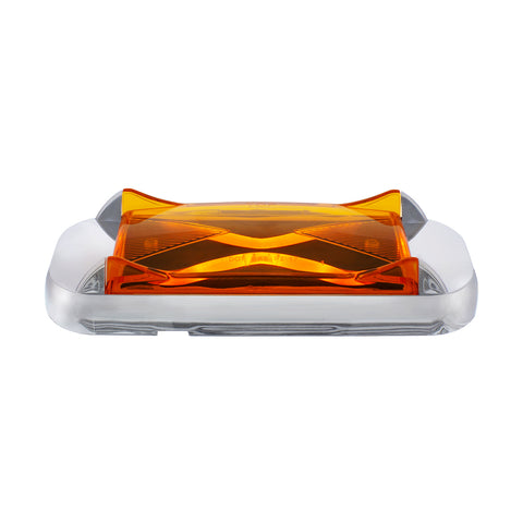 4 LED Saber Rectangular Marker Light With Amber Lens