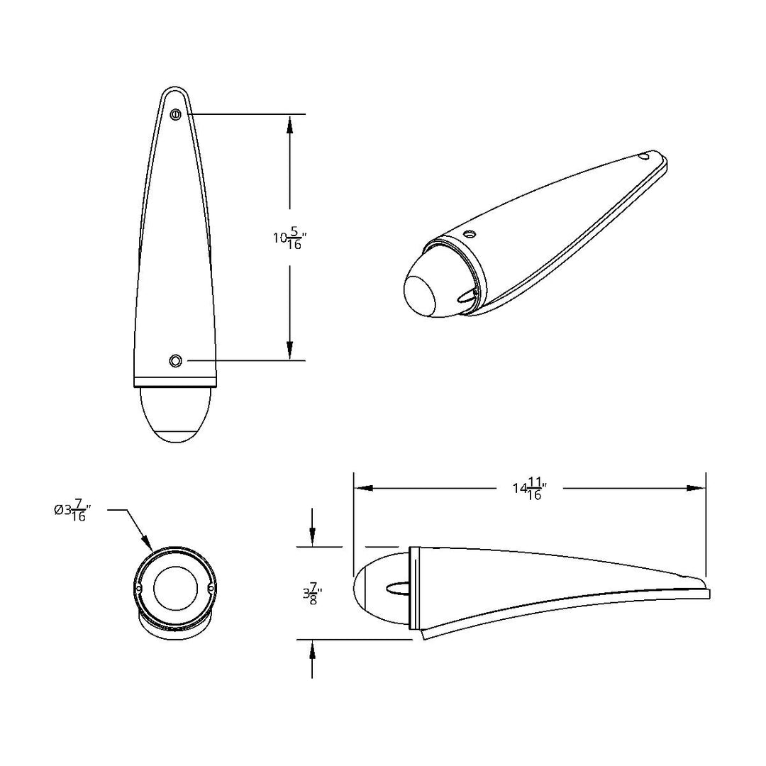 17 LED Reflector Watermelon Cab Light Kit - Amber LED/Amber Lens