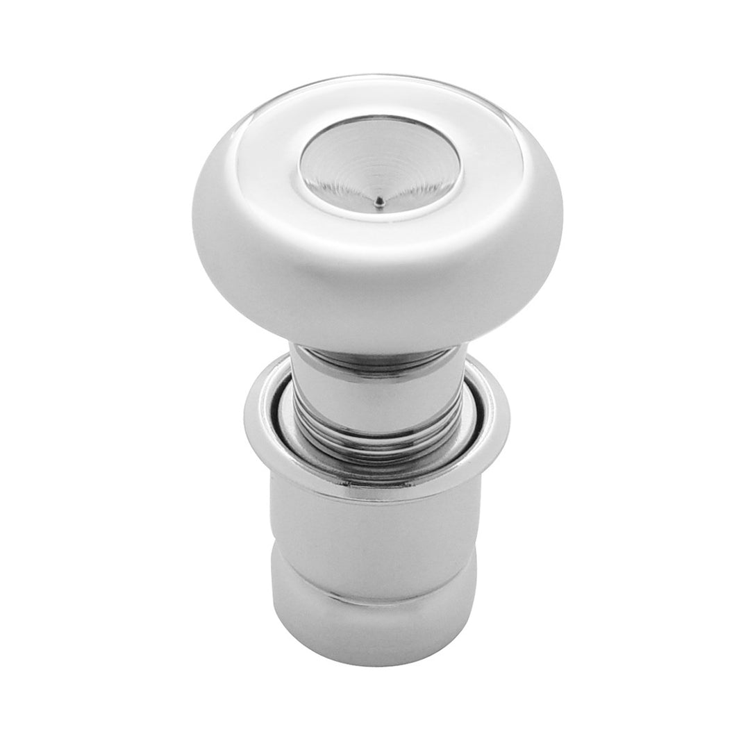 Chrome Deluxe Cigarette Lighter With Indented Center