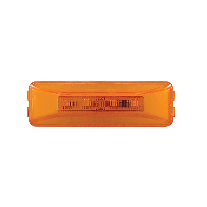 10 LED Rectangular GloLight (Clearance/Marker) - Amber LED/Amber Lens