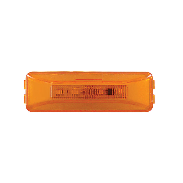 10 LED Rectangular GloLight (Clearance/Marker) - Amber LED/Amber Lens