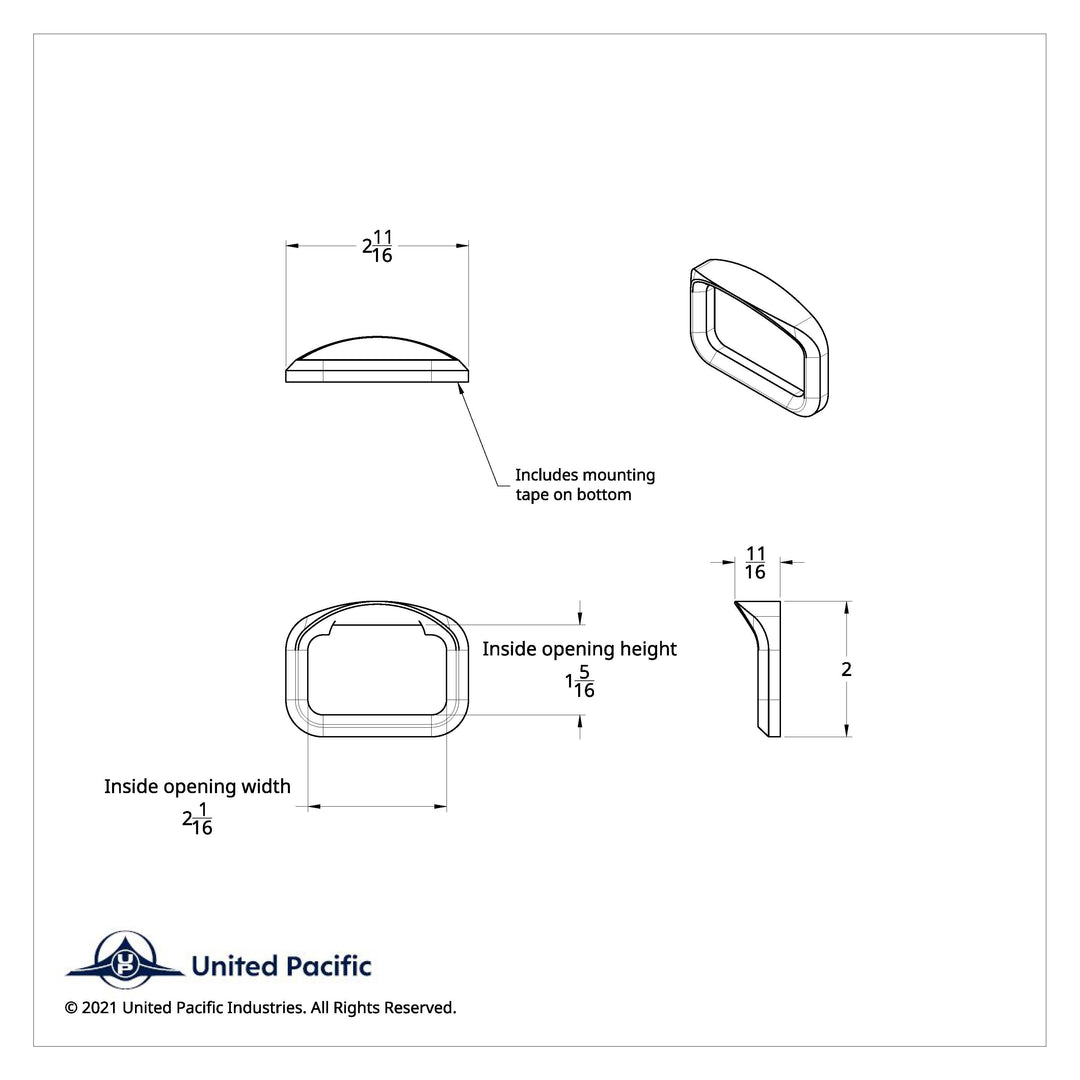 Chrome Bezel For Peterbilt American Class Glove Box Emblem