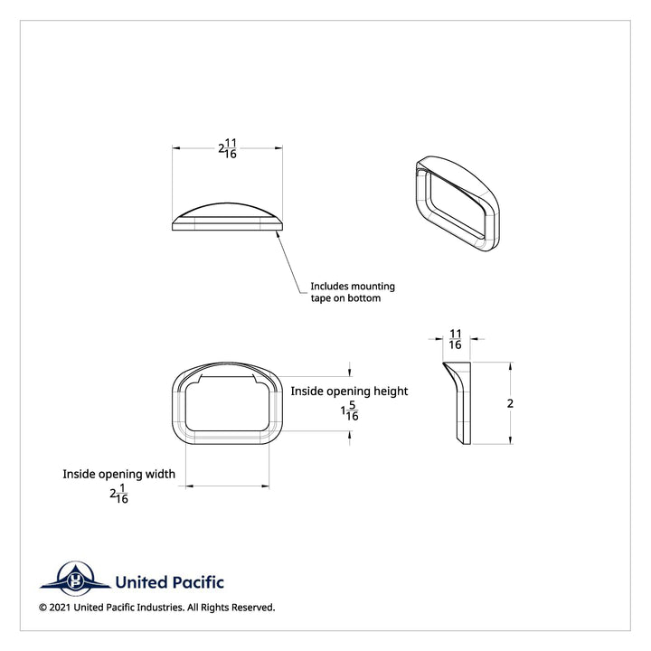 Chrome Bezel For Peterbilt American Class Glove Box Emblem