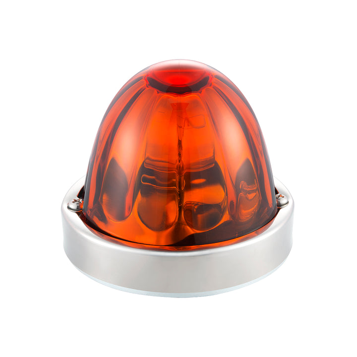 Glass Watermelon Flush Mount Kit - Dark Amber