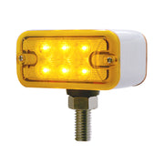 12 LED Dual Function Double Face Light - T-Mount - Amber & Red LED/Amber & Red Lens