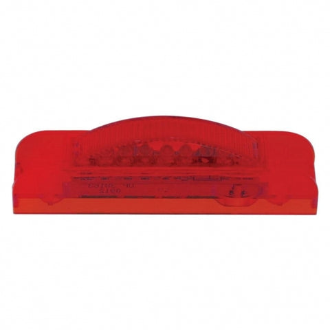 7 LED Rectangular Light (Clearance/Marker) - Red LED/Red Lens