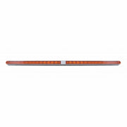 Dual 14 LED 12" Reflector Light Bars With Bezel - Amber LED/Amber Lens