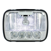 ULTRALIT - 5 High Power LED 5" X 7" Crystal Headlight - High & Low Beam