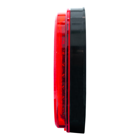 24 LED 4" Round Mirage Light (Stop, Turn & Tail) - Red LED/Red Lens