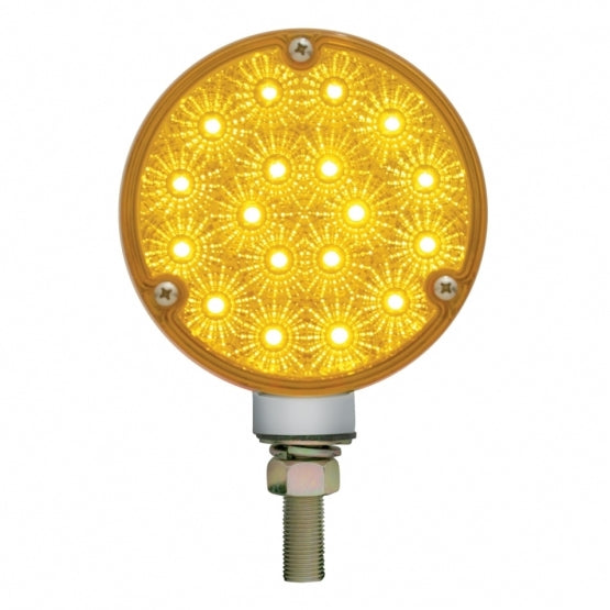 36 LED Reflector Double Face Turn Signal Light - Amber & Red LED/Amber & Red Lens