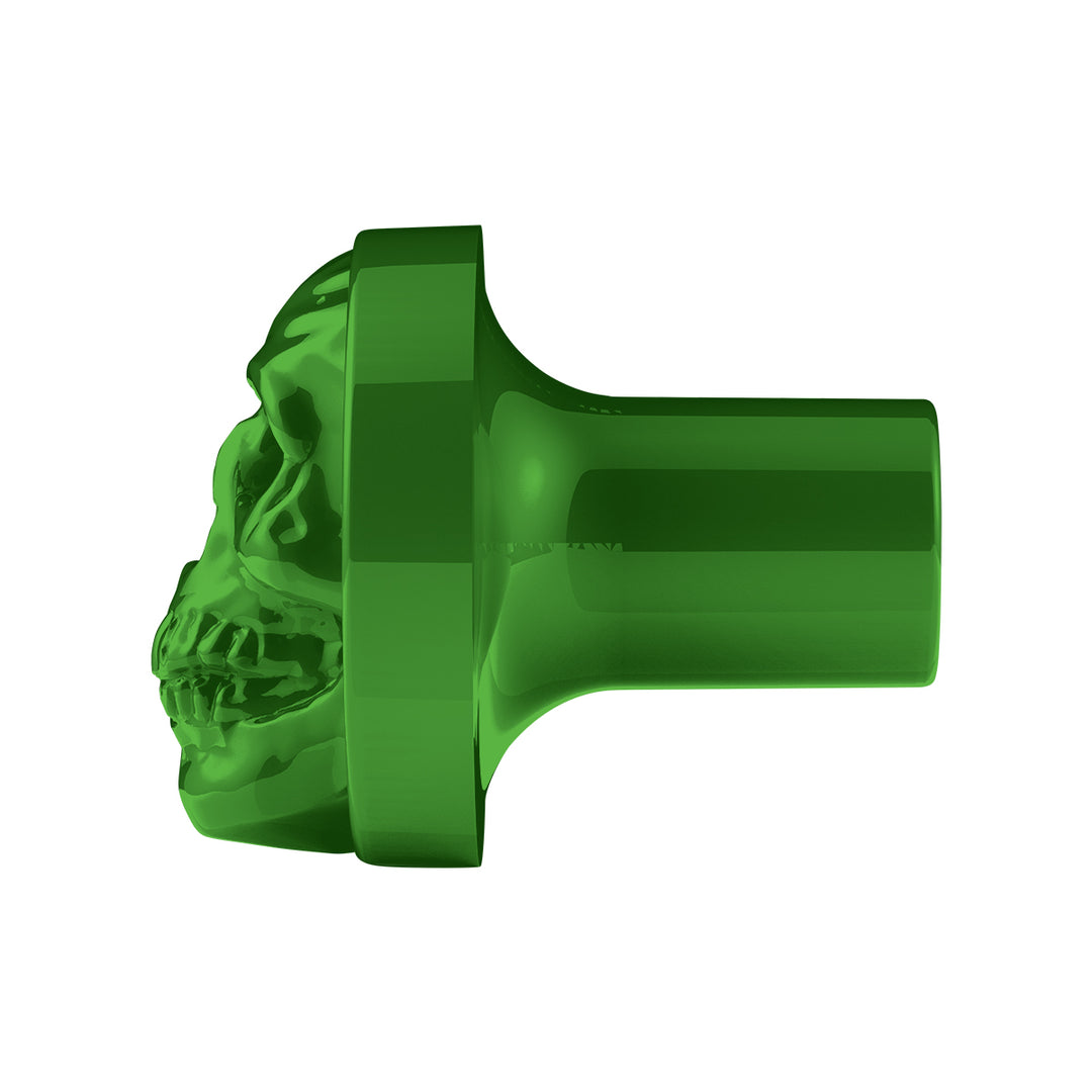 Skull Air Valve Knob - Emerald Green