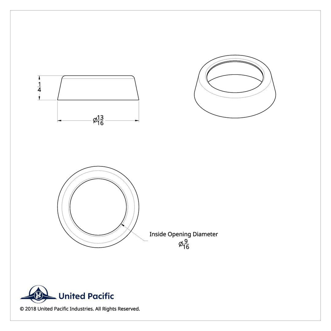 Chrome Plastic Toggle Switch Nut Cover For Peterbilt (Card Of 6)