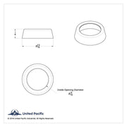 Chrome Plastic Toggle Switch Nut Cover For Peterbilt (Card Of 6)