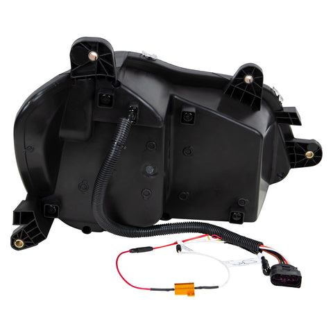 Black 10 LED Headlight For 2013-2021 Kenworth T680 - Passenger Side