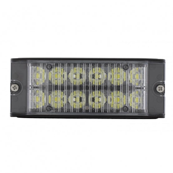12 High Power LED Low Profile Warning Lighthead - White LED