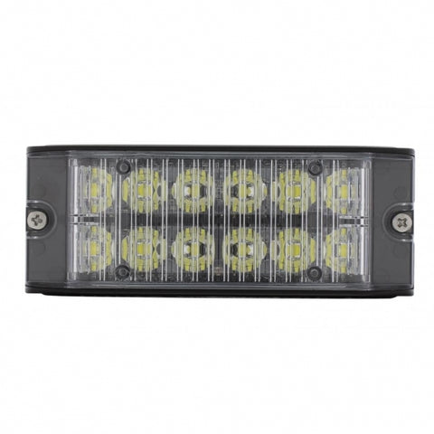 12 High Power LED Low Profile Warning Lighthead - White LED