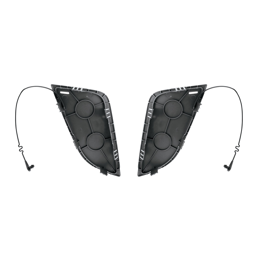 Black Tow Hook Access Covers For 2018-2024 Freightliner Cascadia (Pair)