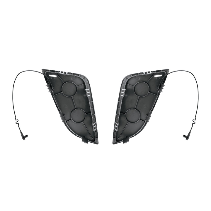 Black Tow Hook Access Covers For 2018-2024 Freightliner Cascadia (Pair)