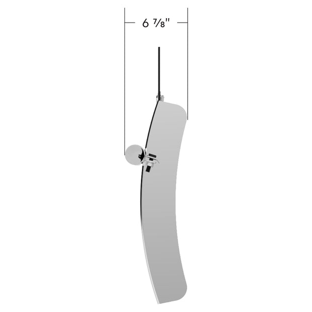 24" X 24" 430 Stainless Steel Quarter Fender With Tube Bracket Set - 4" Side Wall