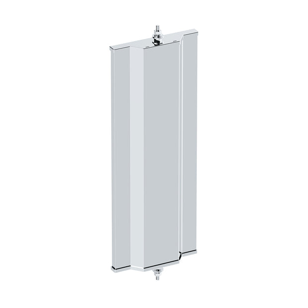 6" X 16" 430 Stainless Steel West Coast Mirror With Convex Lower Mirror - Non Heated