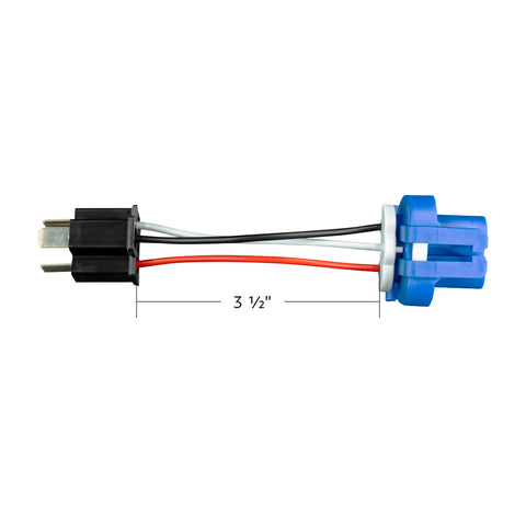 9007 to H4/9003 3-Pin Bulb Conversion Adapter Plug