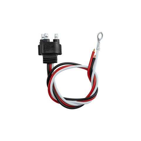 3 Wire Pigtail With 3 Prong Straight Plug - 12" Lead (Retail)