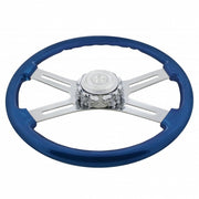 Chrome Die-Cast Skull Horn Button Bezel